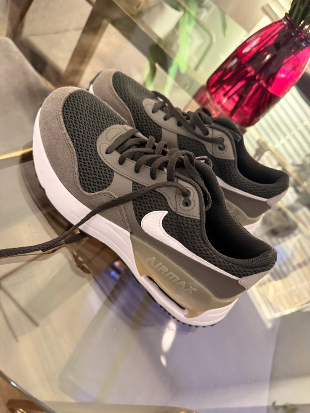 Nike Air Max Black, Gray & White Casual Sneakers